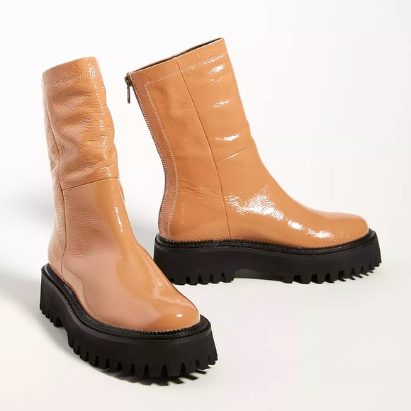 Seychelles Patent Leather Ankle Boots Size 8.5 - Picture 1 of 5